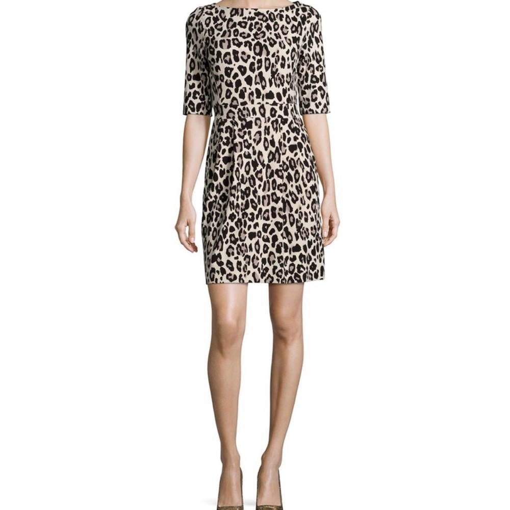 Kate Spade half-sleeve leopard print dress